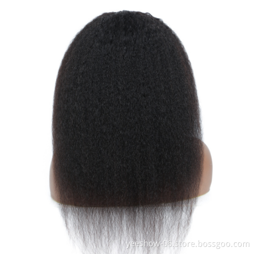 light yaki virgin 370 pegasus orange virgin synthetic with baby brown human hair lace front wig for Women